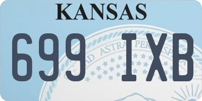 KS license plate 699IXB
