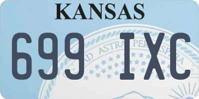 KS license plate 699IXC