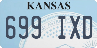 KS license plate 699IXD