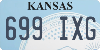 KS license plate 699IXG