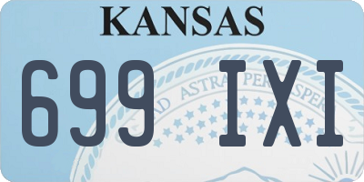 KS license plate 699IXI