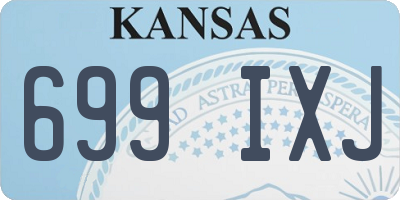 KS license plate 699IXJ