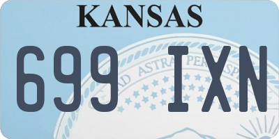 KS license plate 699IXN