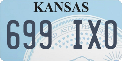 KS license plate 699IXO