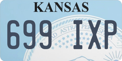 KS license plate 699IXP