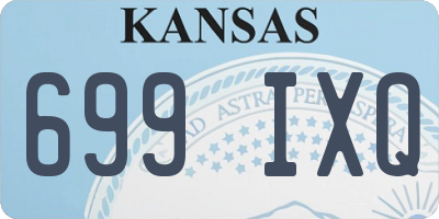 KS license plate 699IXQ
