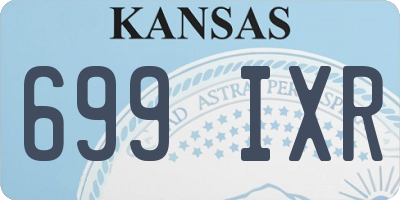 KS license plate 699IXR