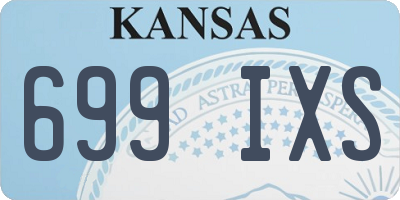 KS license plate 699IXS