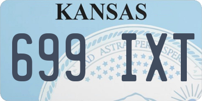 KS license plate 699IXT