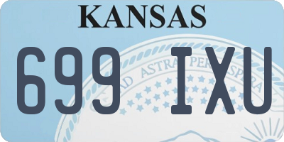 KS license plate 699IXU