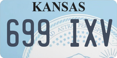 KS license plate 699IXV
