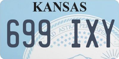 KS license plate 699IXY