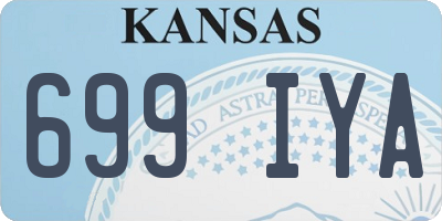 KS license plate 699IYA