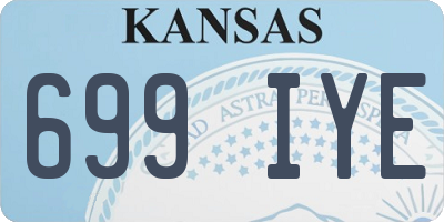 KS license plate 699IYE