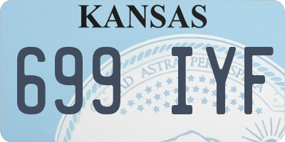 KS license plate 699IYF