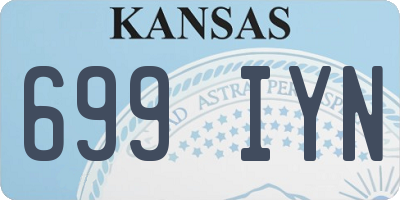 KS license plate 699IYN