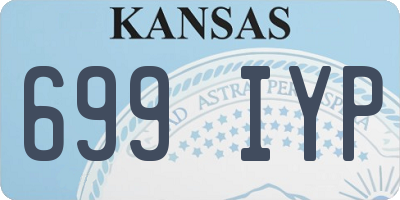 KS license plate 699IYP