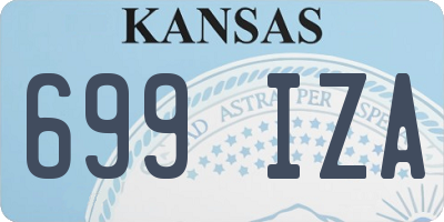 KS license plate 699IZA