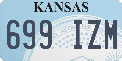 KS license plate 699IZM