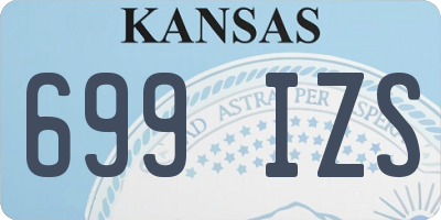 KS license plate 699IZS
