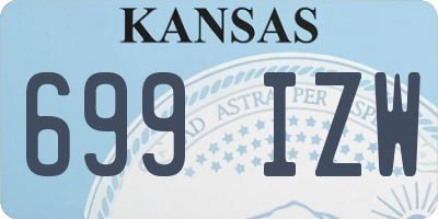 KS license plate 699IZW