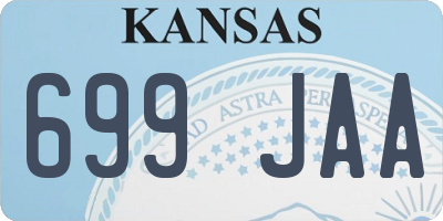 KS license plate 699JAA