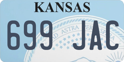 KS license plate 699JAC