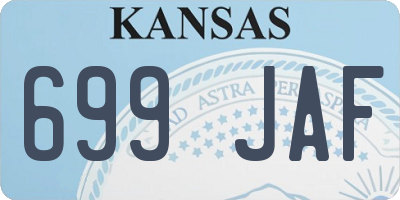 KS license plate 699JAF