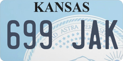 KS license plate 699JAK