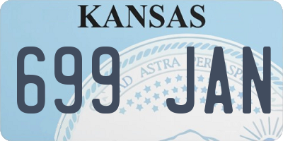 KS license plate 699JAN