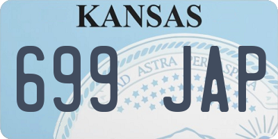 KS license plate 699JAP