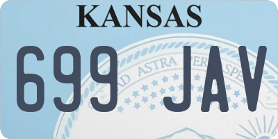 KS license plate 699JAV