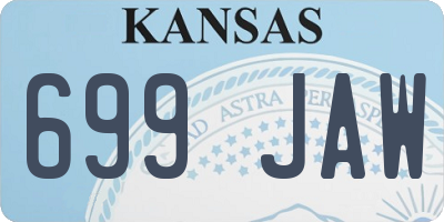 KS license plate 699JAW