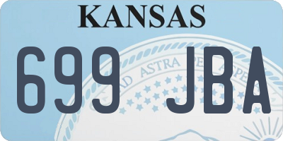 KS license plate 699JBA
