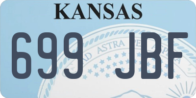 KS license plate 699JBF