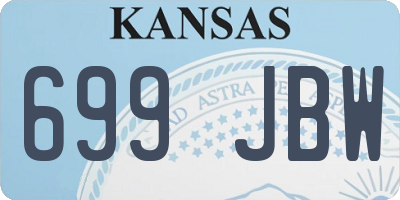 KS license plate 699JBW