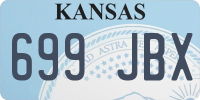 KS license plate 699JBX