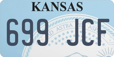 KS license plate 699JCF