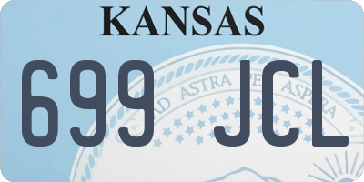 KS license plate 699JCL