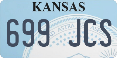 KS license plate 699JCS