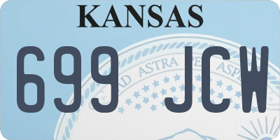 KS license plate 699JCW