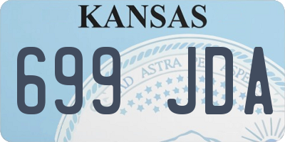 KS license plate 699JDA