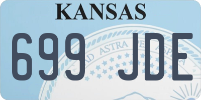 KS license plate 699JDE
