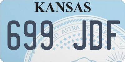 KS license plate 699JDF