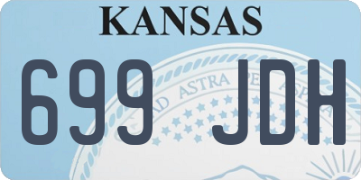 KS license plate 699JDH