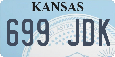 KS license plate 699JDK