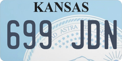 KS license plate 699JDN