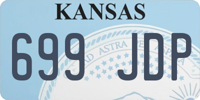 KS license plate 699JDP