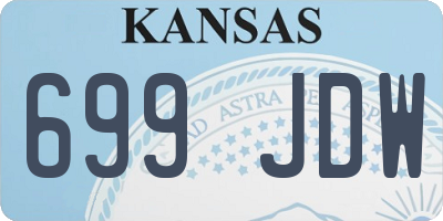 KS license plate 699JDW