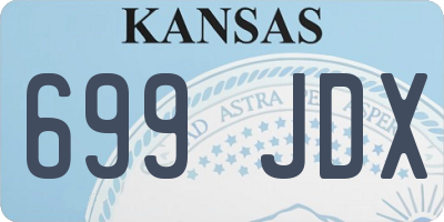 KS license plate 699JDX